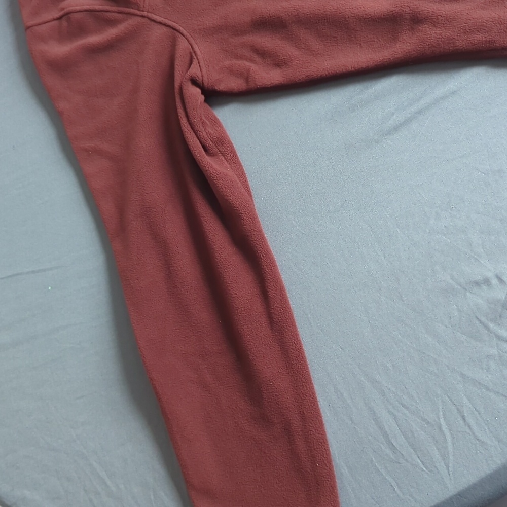 32 Degree Heat Mens 1/4 Snap Fleece Pullover XXL Brown Red - Picture 4 of 8